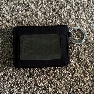 Vera Bradley Black ID Wallet with Keyring